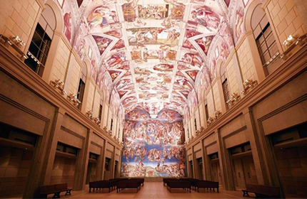 システィーナ・ホール(イメージ)※大塚国際美術館の展示作品を撮影したものです